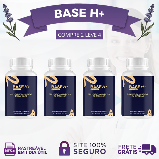 BASE H+® ENERGIA E POTÊNCIA - CADA KIT CONTÉM 2 POTES - PROMOÇÃO OFICIAL