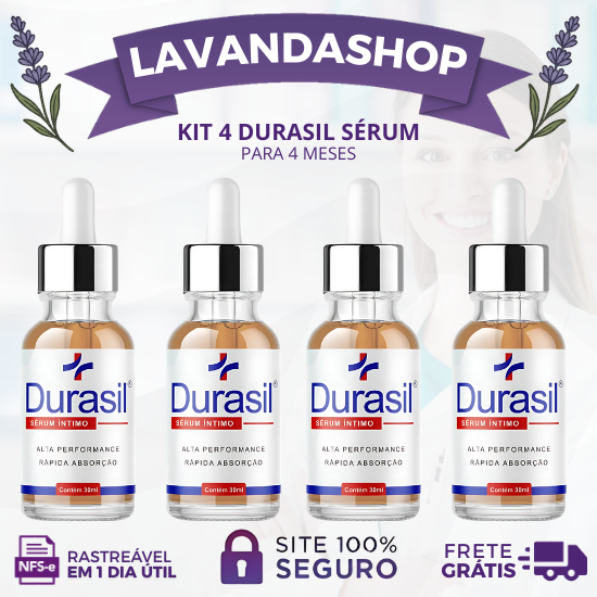 DURASIL SÉRUM ÍNTIMO 30ML - MAIOR DESEMPENHO E EQUILÍBRIO - PROMOÇÃO OFICIAL (CADA KIT CONTÉM 2 UNIDADES) + FRETE GRÁTIS