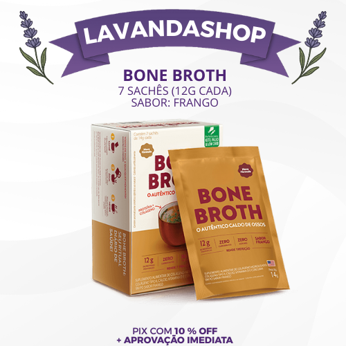 BONE BROTH - O AUTÊNTICO CALDO DE OSSOS EM SACHÊS - PROMOÇÃO OFICIAL COMPRE 1 LEVE 2 CAIXAS