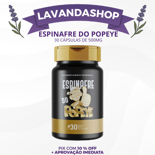 ESPINAFRE DO POPEYE - KIT - AUMENTA O TAMANHO E A GROSSURA - CADA KIT COM 2 POTES (PRODUTO ORIGINAL) - FRETE GRÁTIS